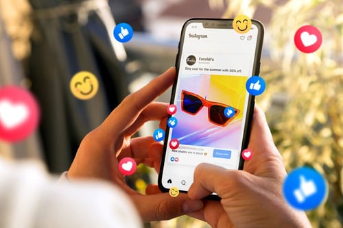 Example of high engagement on Instagram showing social media interaction for facebook vs instagram analysis.