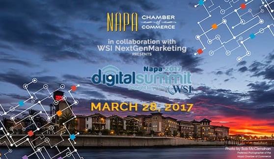 Banner for Napa 2017 Digital Summit event.