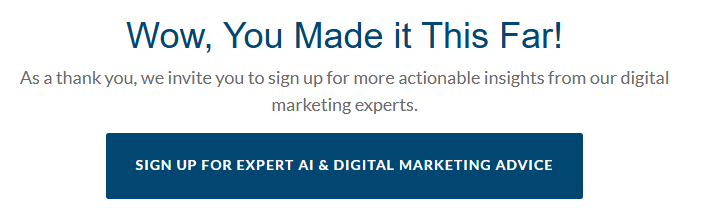 Call to action section example for optimizing your landing page for lead generation and conversions.